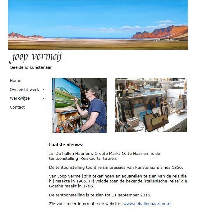 Joop Vermeij, kunstenaar uit Santpoort-Noord